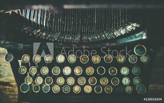 Picture of Dirty Aged Typewriter